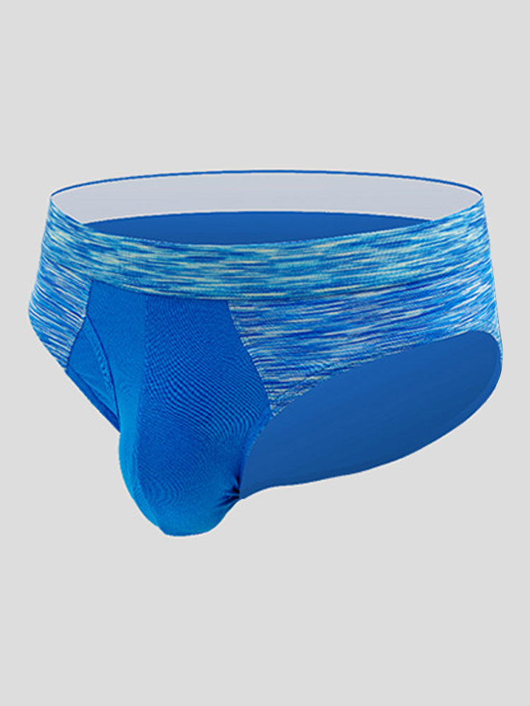 2 Pack Men's Breathable Spell Color Butt Lifting Briefs | dmunderwear detail image 13