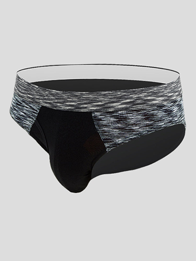 2 Pack Men's Breathable Spell Color Butt Lifting Briefs | dmunderwear detail image 14