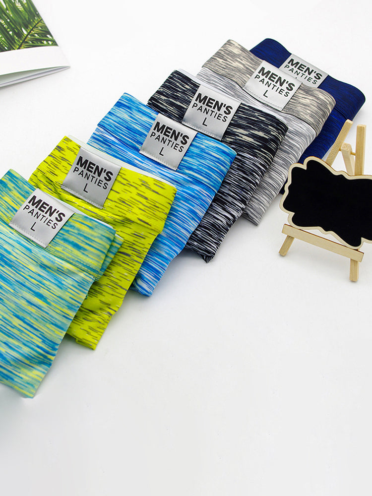 2 Pack Men's Breathable Spell Color Butt Lifting Briefs | dmunderwear detail image 3