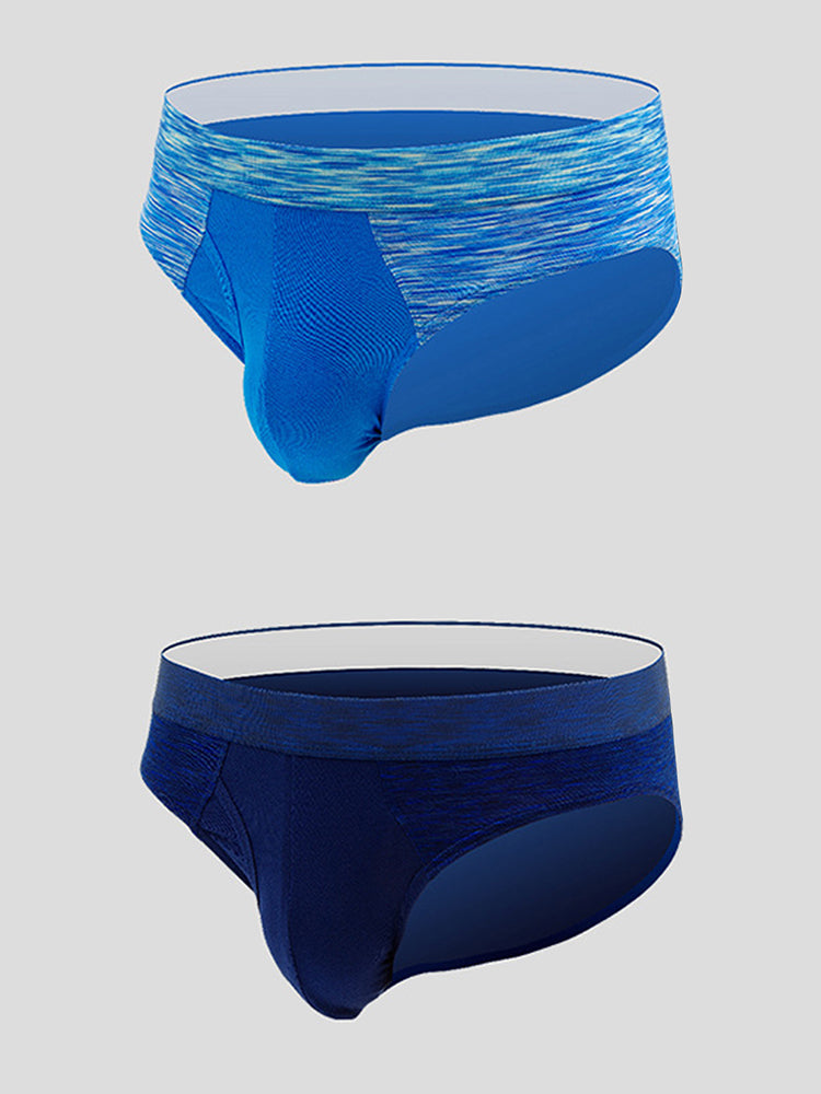 2 Pack Men's Breathable Spell Color Butt Lifting Briefs | dmunderwear detail image 7