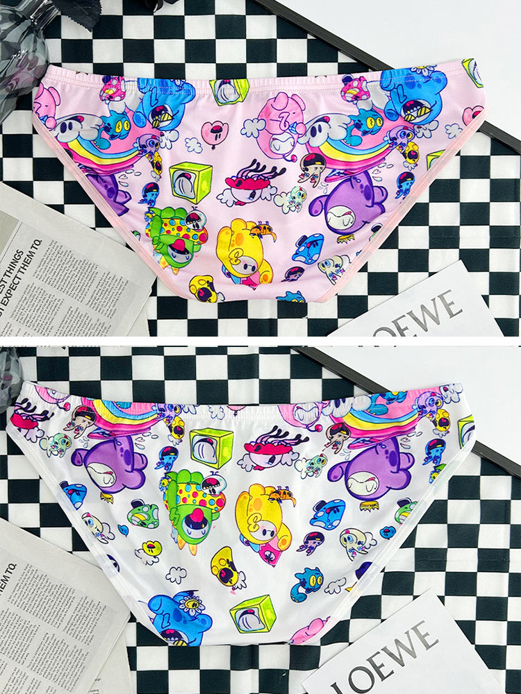 2-pack Men's Breathable Sports Cartoon Print Bikini | dmunderwear detail image 10