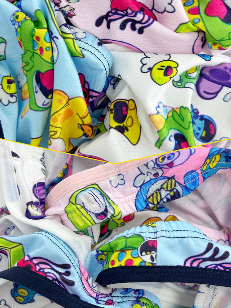 2-pack Men's Breathable Sports Cartoon Print Bikini | dmunderwear detail image 11