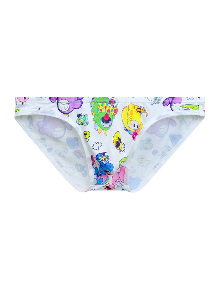 2-pack Men's Breathable Sports Cartoon Print Bikini | dmunderwear detail image 13