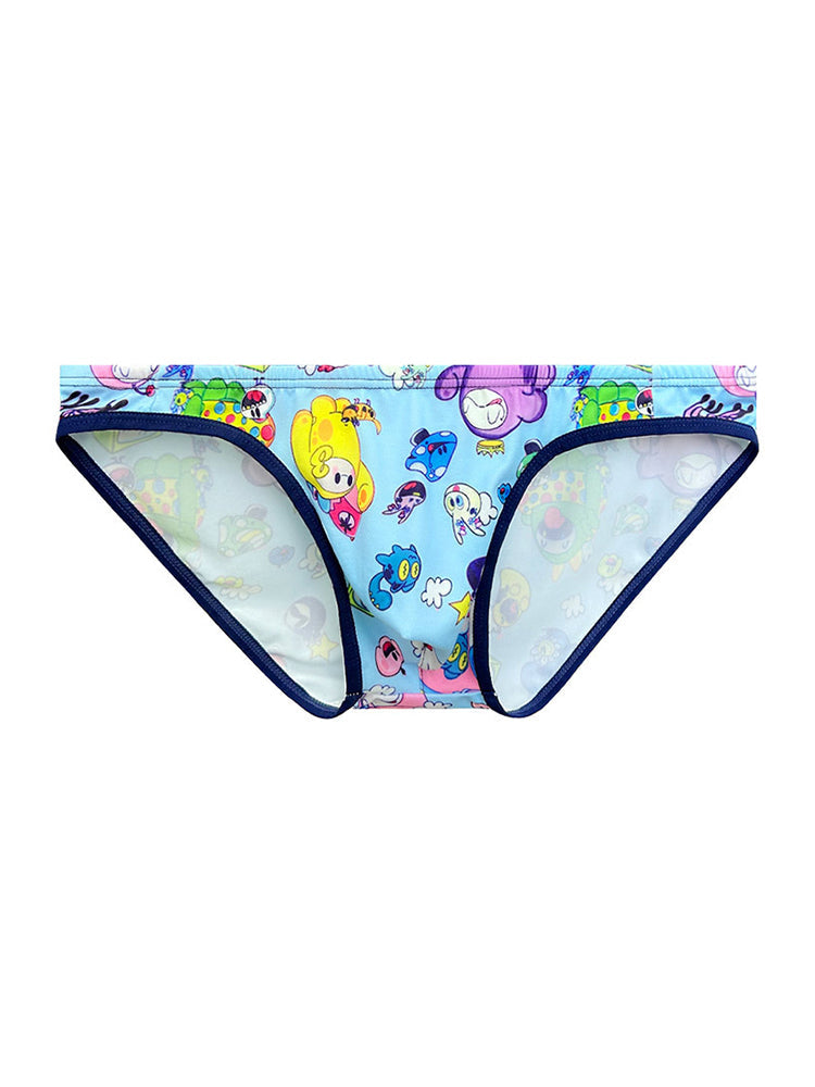 2-pack Men's Breathable Sports Cartoon Print Bikini | dmunderwear detail image 14
