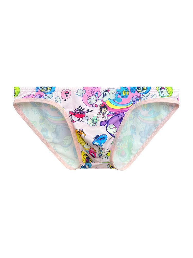 2-pack Men's Breathable Sports Cartoon Print Bikini | dmunderwear detail image 15