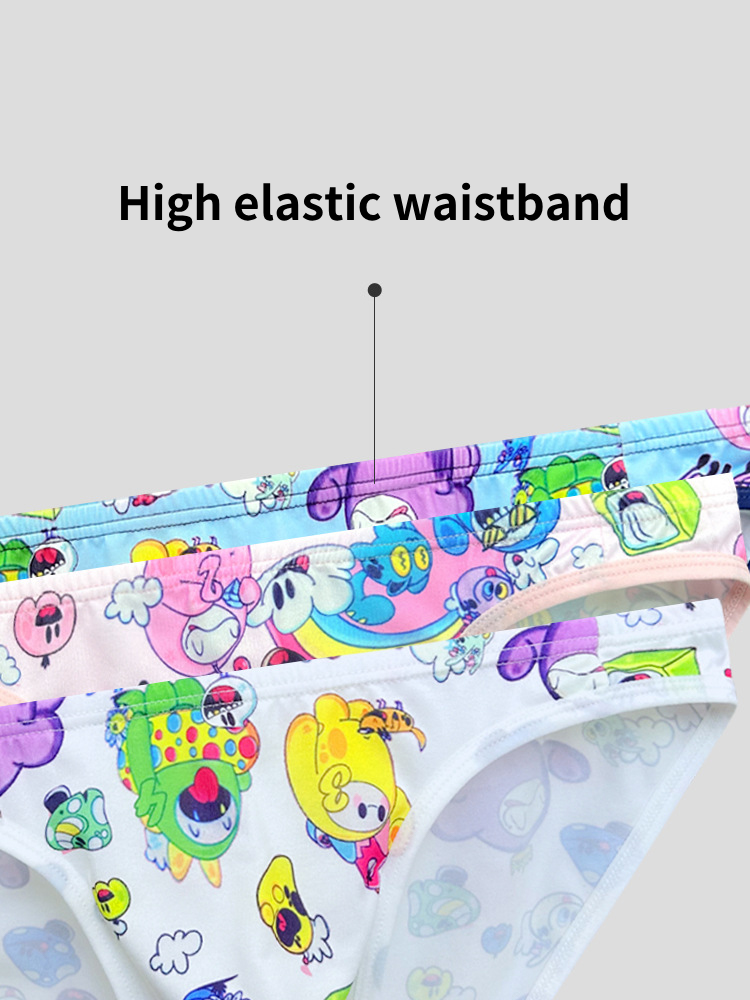 2-pack Men's Breathable Sports Cartoon Print Bikini | dmunderwear detail image 7