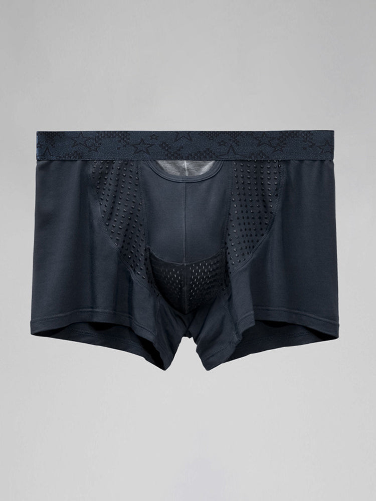 2 Pack Men's Large Pouch Trunks with Separate Pouch | dmunderwear