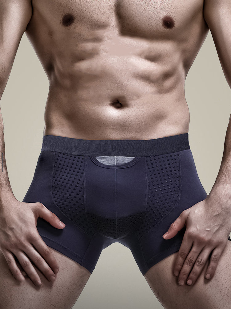 2 Pack Men's Large Pouch Trunks with Separate Pouch | dmunderwear detail image 3