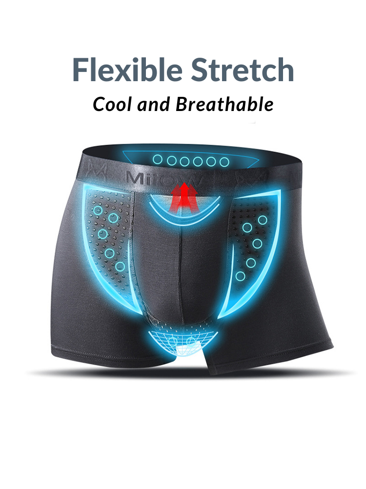 2 Pack Men's Large Pouch Trunks with Separate Pouch | dmunderwear detail image 9