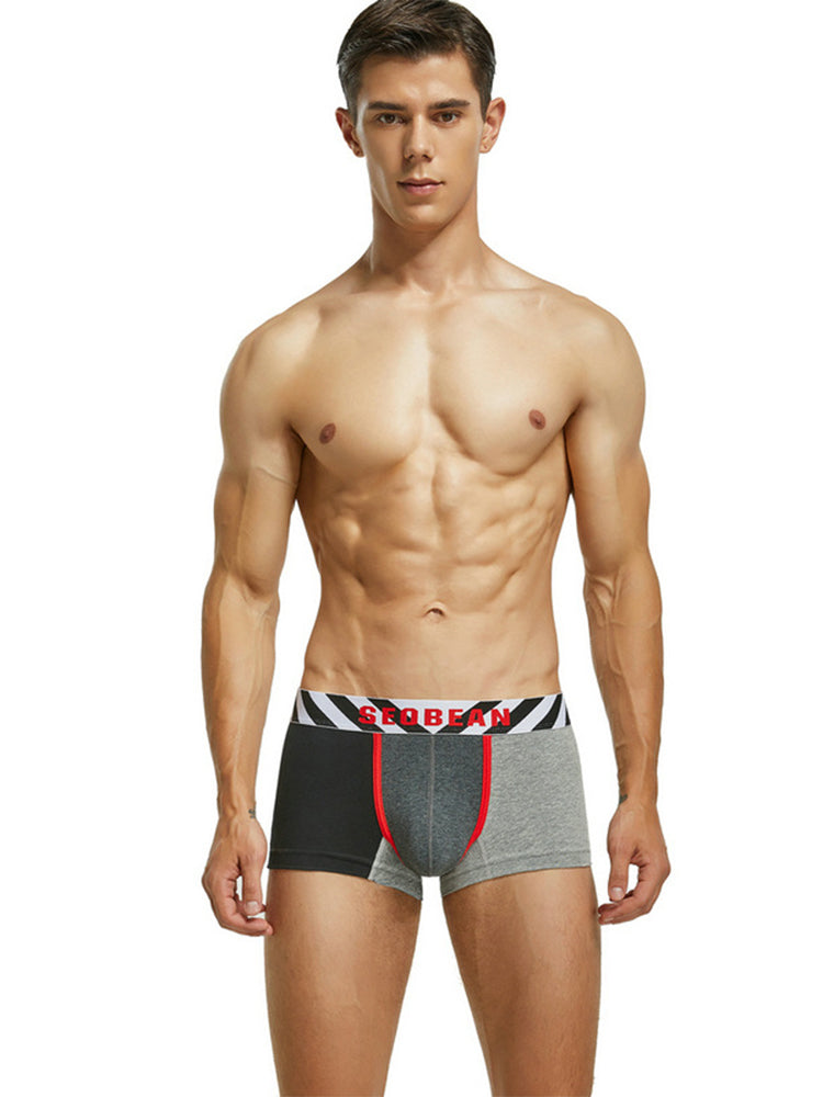 2-pack Men's Colorblock Cotton Boxer Briefs | dmunderwear
