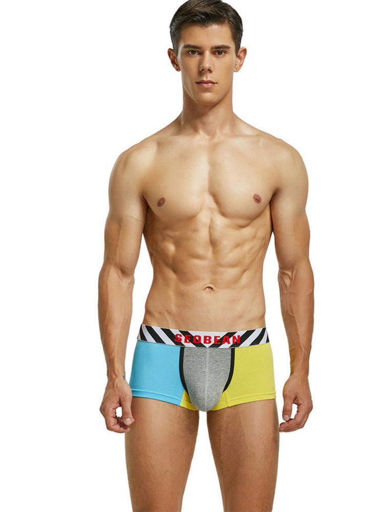 2-pack Men's Colorblock Cotton Boxer Briefs | dmunderwear detail image 19