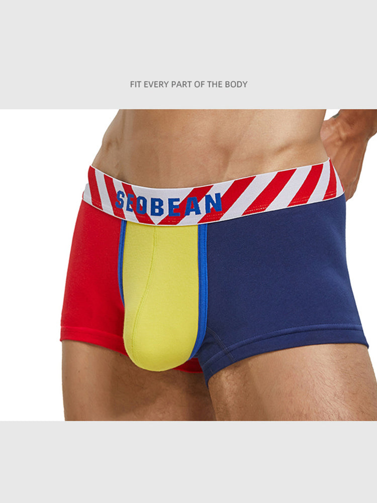 2-pack Men's Colorblock Cotton Boxer Briefs | dmunderwear detail image 5