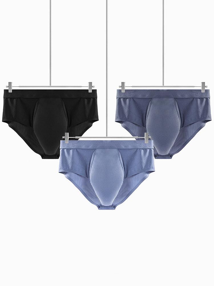 2 Pack Men's Comfort Large Space U-Pouch Ultimate Fit & Breathability Briefs | dmunderwear detail image 14