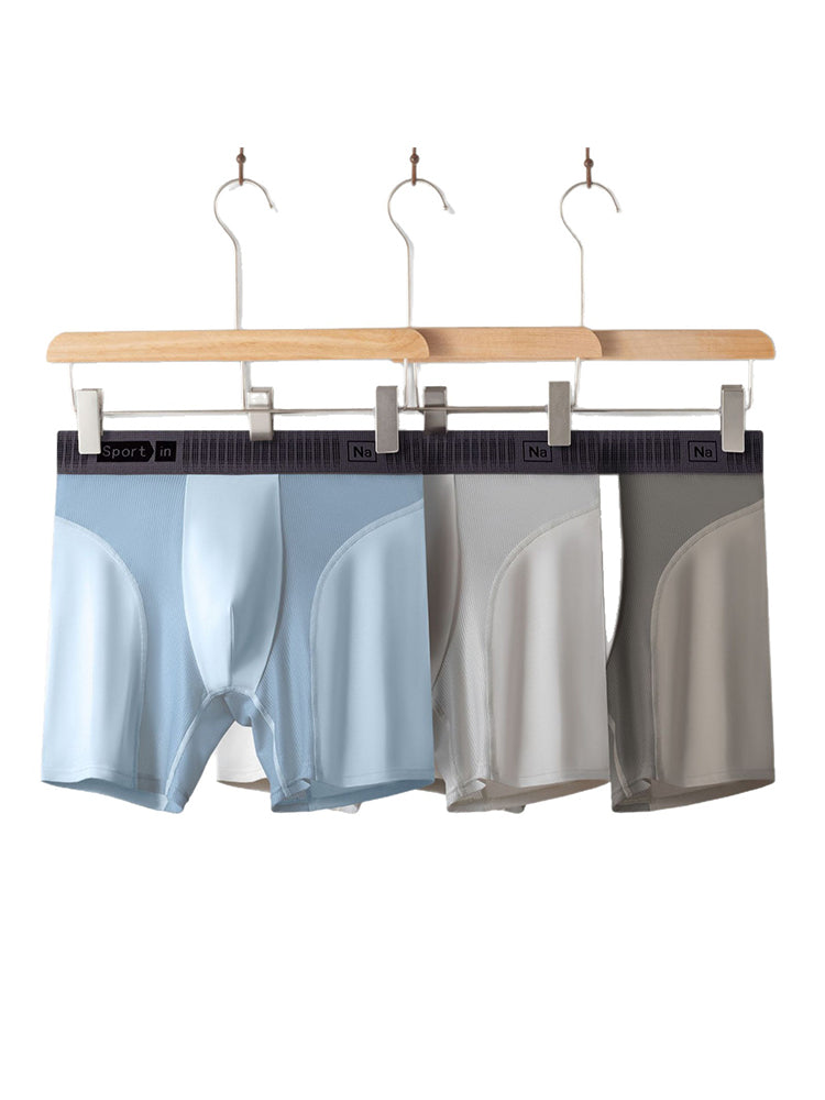 2 Pack Men's Comfort Modal Anti-Chafing Long-Leg Sports Midway Briefs | dmunderwear detail image 19