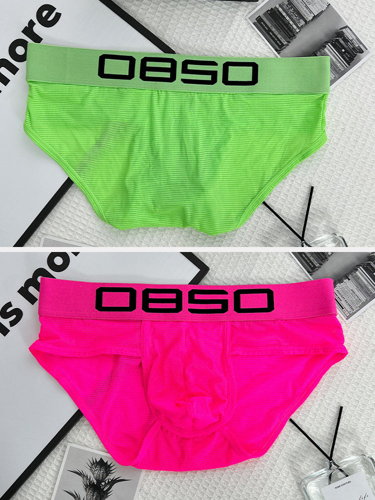 2 Pack Men's Comfortable Breathable Sports Solid Color Briefs | dmunderwear detail image 11