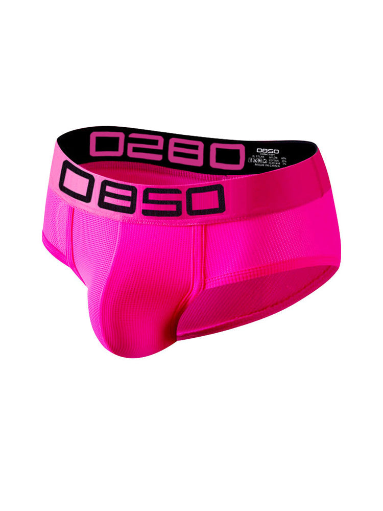 2 Pack Men's Comfortable Breathable Sports Solid Color Briefs | dmunderwear detail image 13
