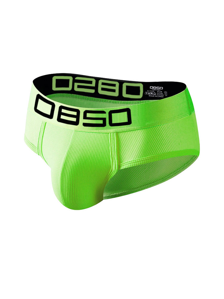 2 Pack Men's Comfortable Breathable Sports Solid Color Briefs | dmunderwear detail image 15