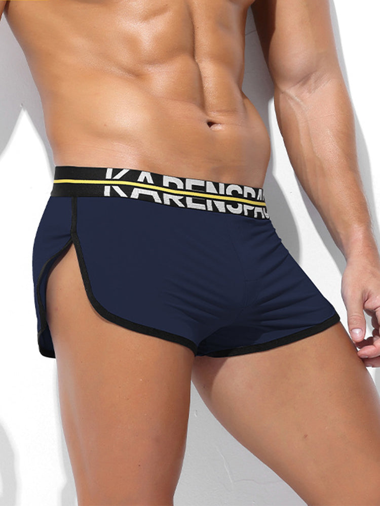 2 Pack Men's Comfortable Lounge Sport Boxer Briefs | dmunderwear detail image 10