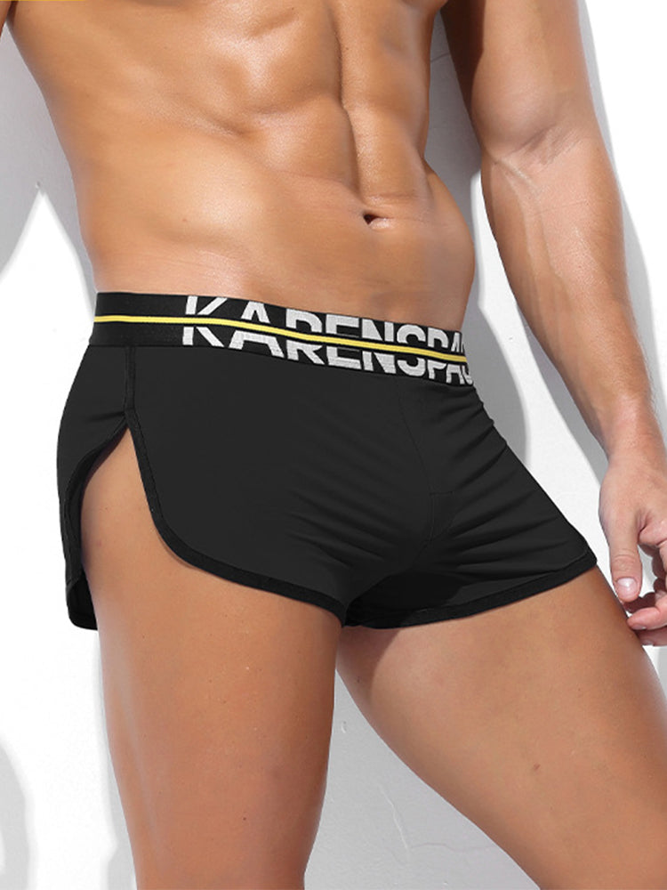 2 Pack Men's Comfortable Lounge Sport Boxer Briefs | dmunderwear detail image 14