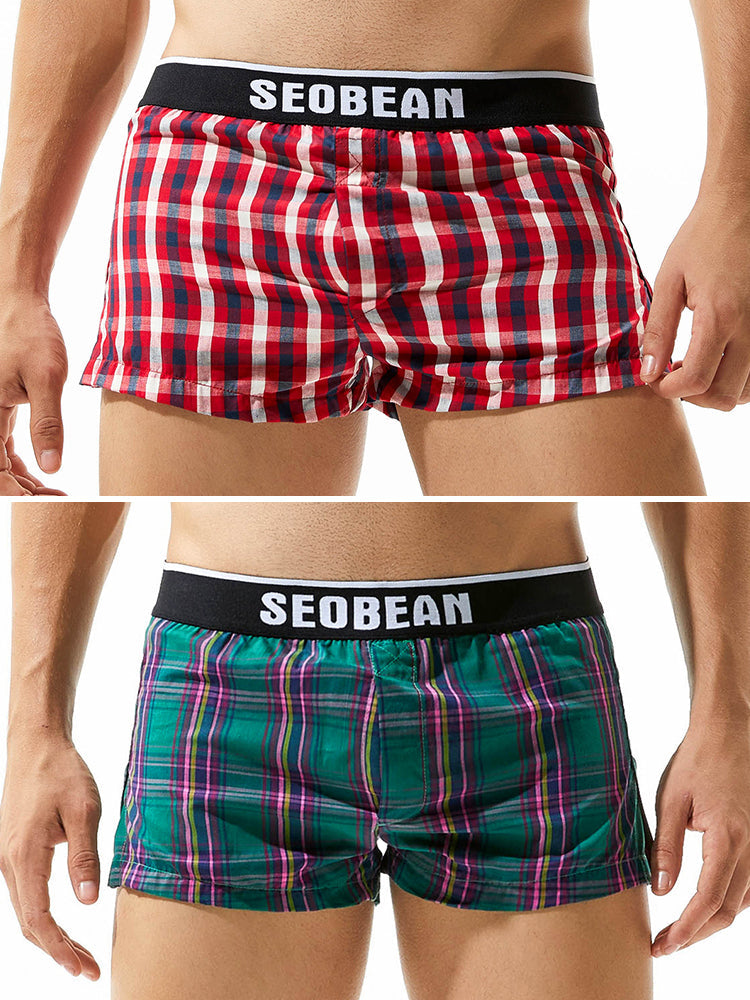 2 Pack Men's Comfy Waistband Day-Long Comfort Anti-Chafing Boxers Shorts | dmunderwear detail image 2