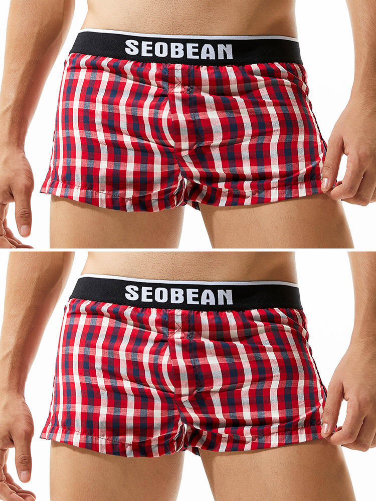 2 Pack Men's Comfy Waistband Day-Long Comfort Anti-Chafing Boxers Shorts | dmunderwear detail image 7