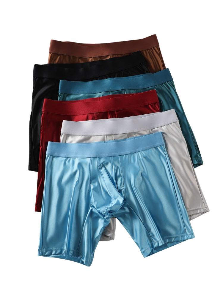 2 Pack Men's Contoured Pouch Casual & Sporty Anti-Chafing Boxer Briefs | dmunderwear detail image 10