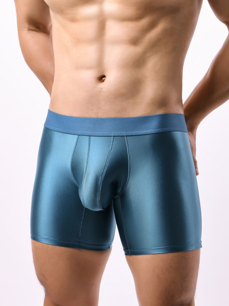 2 Pack Men's Contoured Pouch Casual & Sporty Anti-Chafing Boxer Briefs | dmunderwear detail image 5