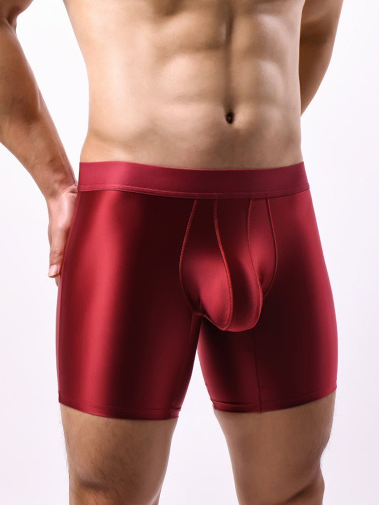 2 Pack Men's Contoured Pouch Casual & Sporty Anti-Chafing Boxer Briefs | dmunderwear detail image 6