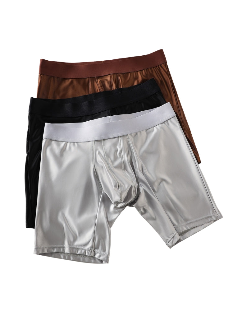 2 Pack Men's Contoured Pouch Casual & Sporty Anti-Chafing Boxer Briefs | dmunderwear detail image 9