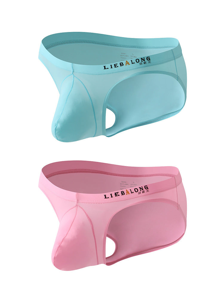 2 Pack Men's Contoured Pouch Lightweight Briefs | dmunderwear detail image 14