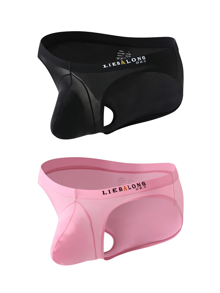 2 Pack Men's Contoured Pouch Lightweight Briefs | dmunderwear detail image 20