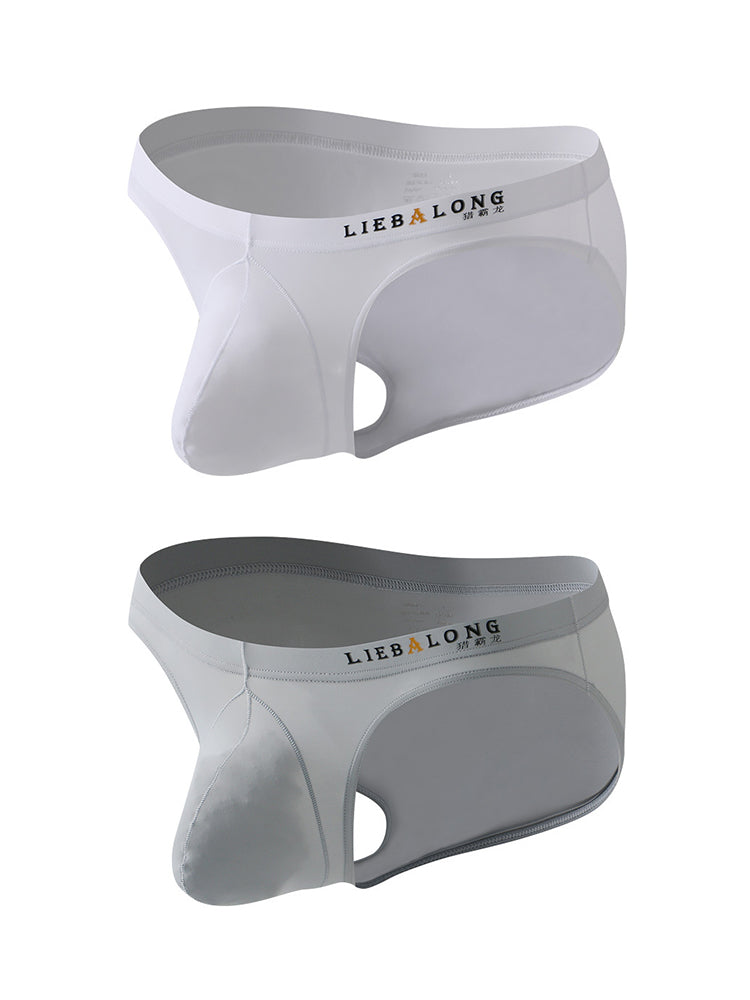 2 Pack Men's Contoured Pouch Lightweight Briefs | dmunderwear detail image 8