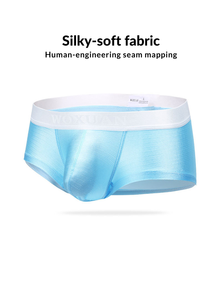 2 Pack Men's Contoured Pouch Sexy Trunks | dmunderwear detail image 4