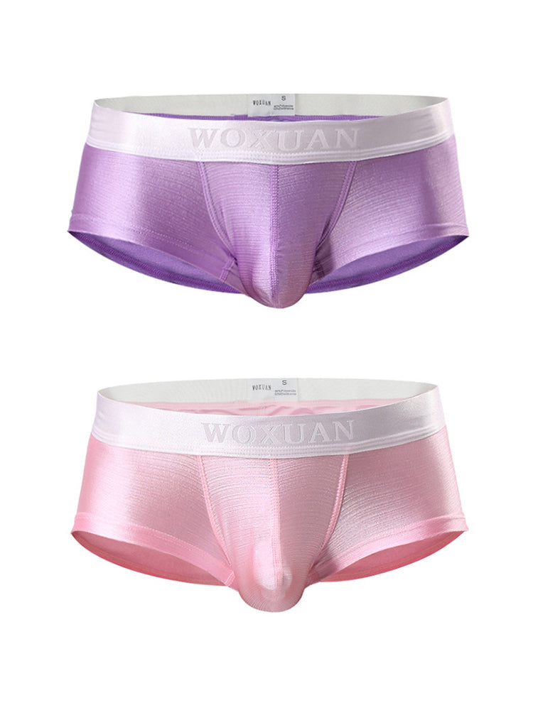 2 Pack Men's Contoured Pouch Sexy Trunks | dmunderwear detail image 8