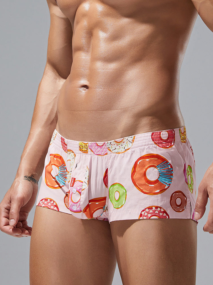 2 Pack Men's Cotton Casual Trunks Underwear | dmunderwear detail image 10