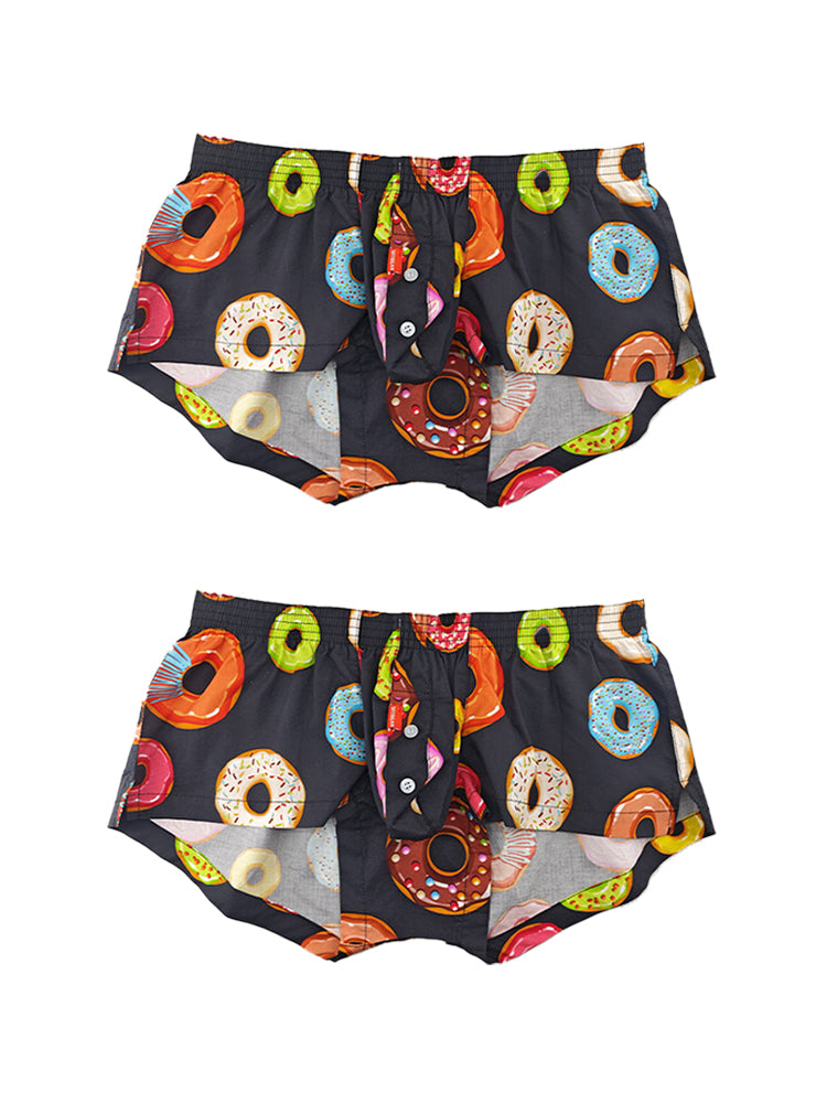 2 Pack Men's Cotton Casual Trunks Underwear | dmunderwear detail image 12