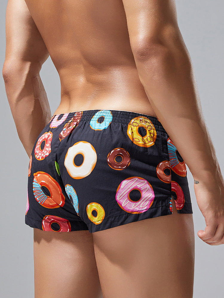 2 Pack Men's Cotton Casual Trunks Underwear | dmunderwear detail image 6
