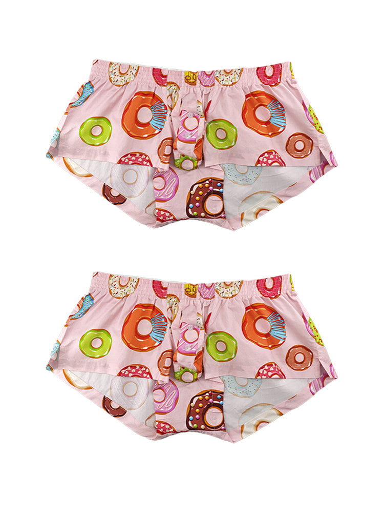 2 Pack Men's Cotton Casual Trunks Underwear | dmunderwear detail image 7