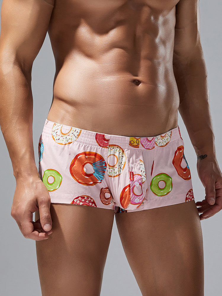 2 Pack Men's Cotton Casual Trunks Underwear | dmunderwear detail image 8