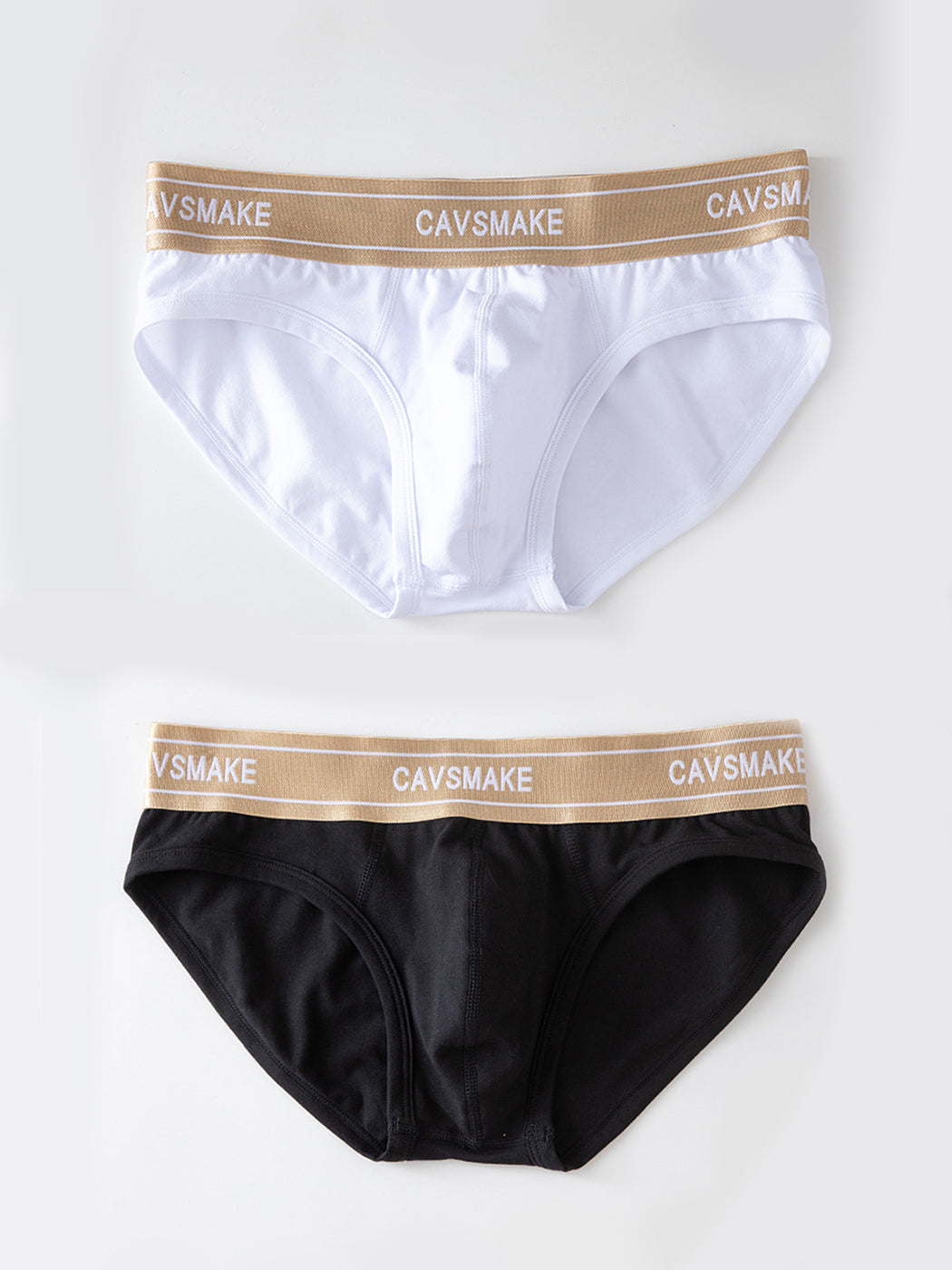 2 Pack Men's Cotton Sexy U-Convex Design Briefs & Trunks | dmunderwear detail image 2