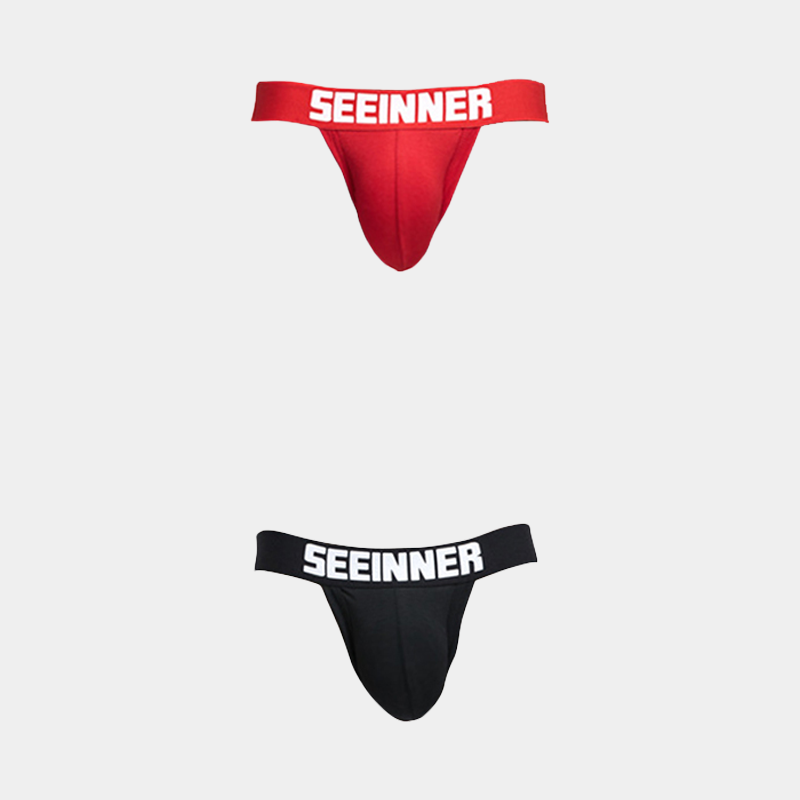 2 Pack Men's Cotton Stretch Jock Strap | dmunderwear detail image 16