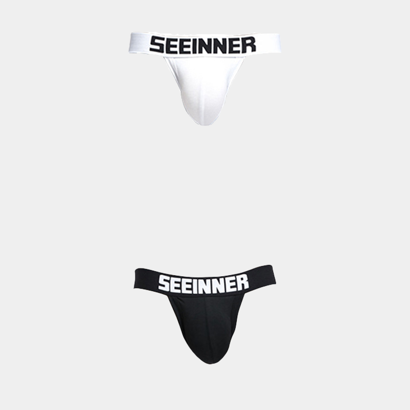 2 Pack Men's Cotton Stretch Jock Strap | dmunderwear detail image 17