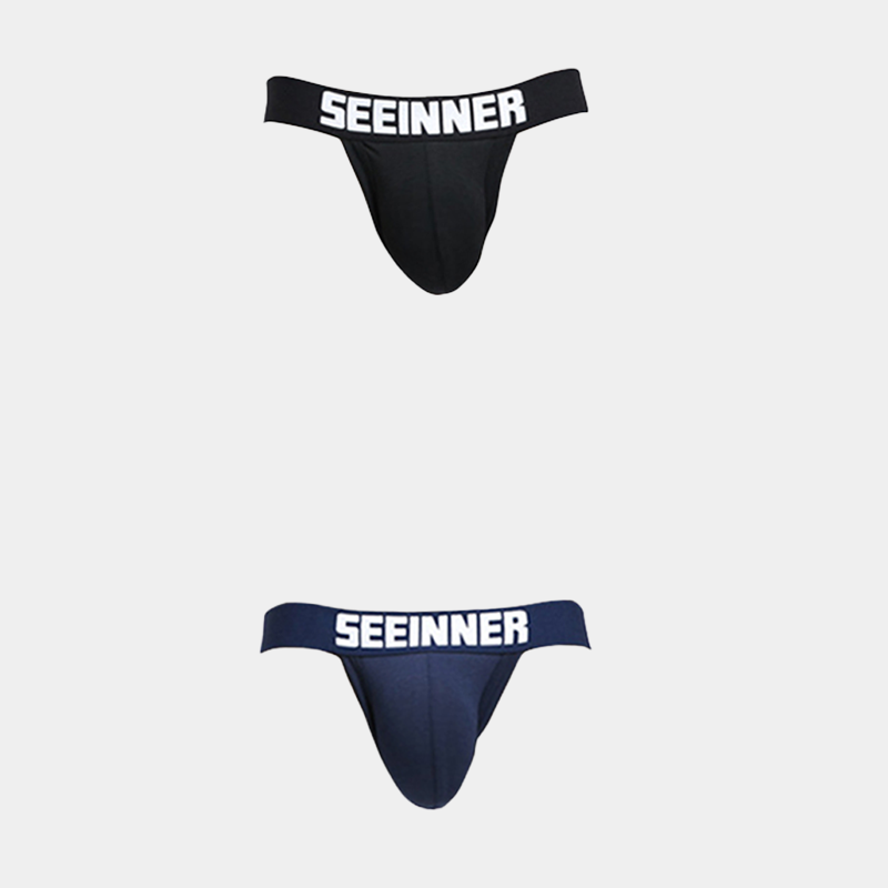 2 Pack Men's Cotton Stretch Jock Strap | dmunderwear detail image 2
