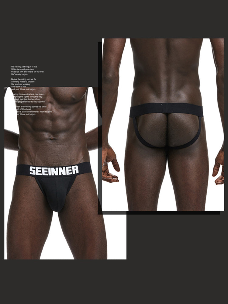 2 Pack Men's Cotton Stretch Jock Strap | dmunderwear detail image 6