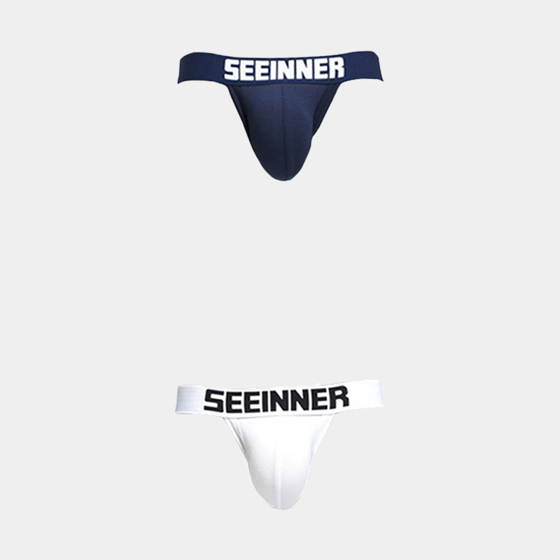 2 Pack Men's Cotton Stretch Jock Strap | dmunderwear detail image 8