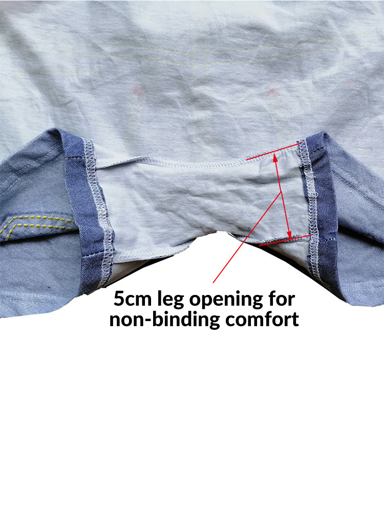 2 Pack Men's Denim Printed Cotton Boxer Briefs | dmunderwear detail image 12