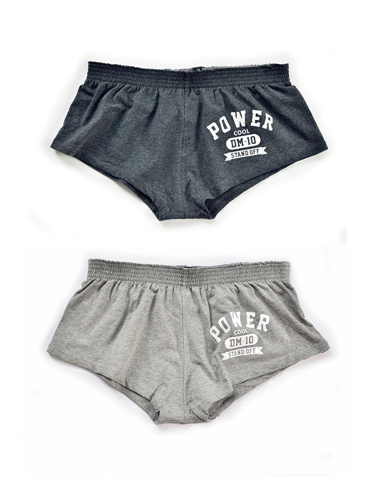 2-pack Men's DM Printed Lettering Low Waist Sexy Cotton Boxer Shorts | dmunderwear detail image 8