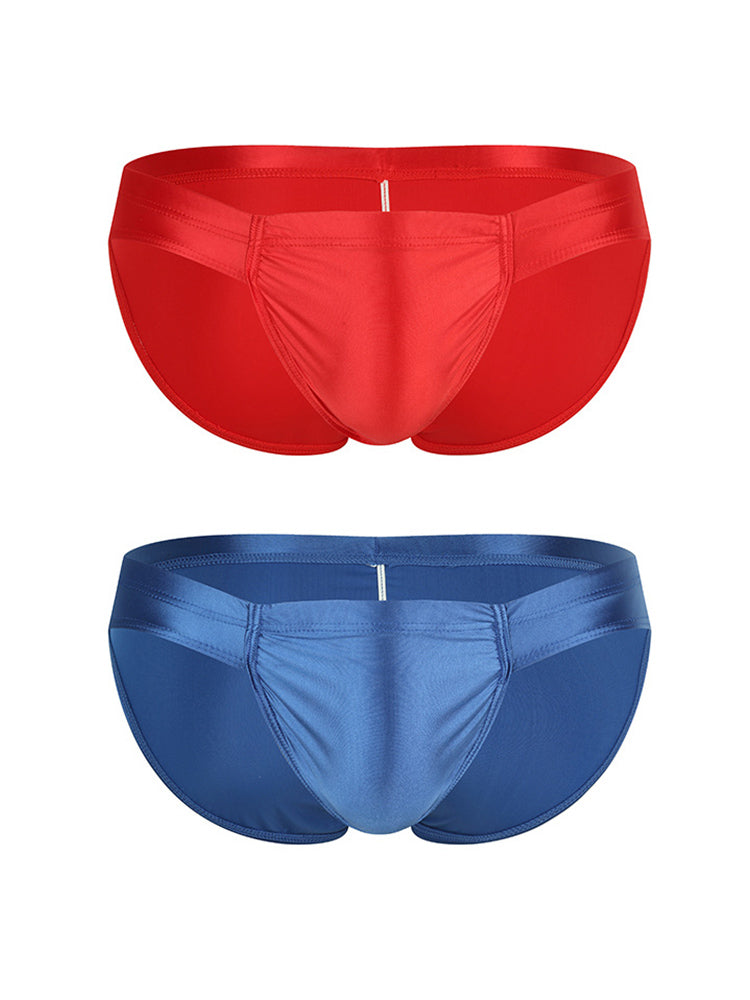 2 Pack Men's Enhancing Pouch Contour-Fit Low-Rise Breathable Briefs | dmunderwear detail image 14
