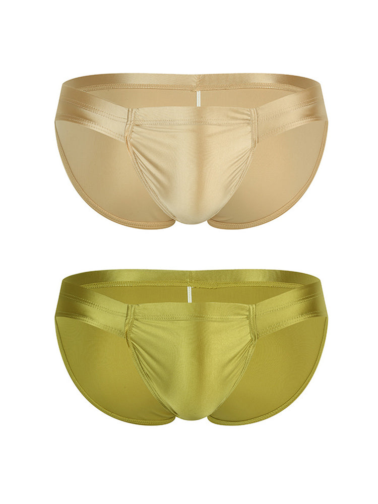 2 Pack Men's Enhancing Pouch Contour-Fit Low-Rise Breathable Briefs | dmunderwear detail image 20