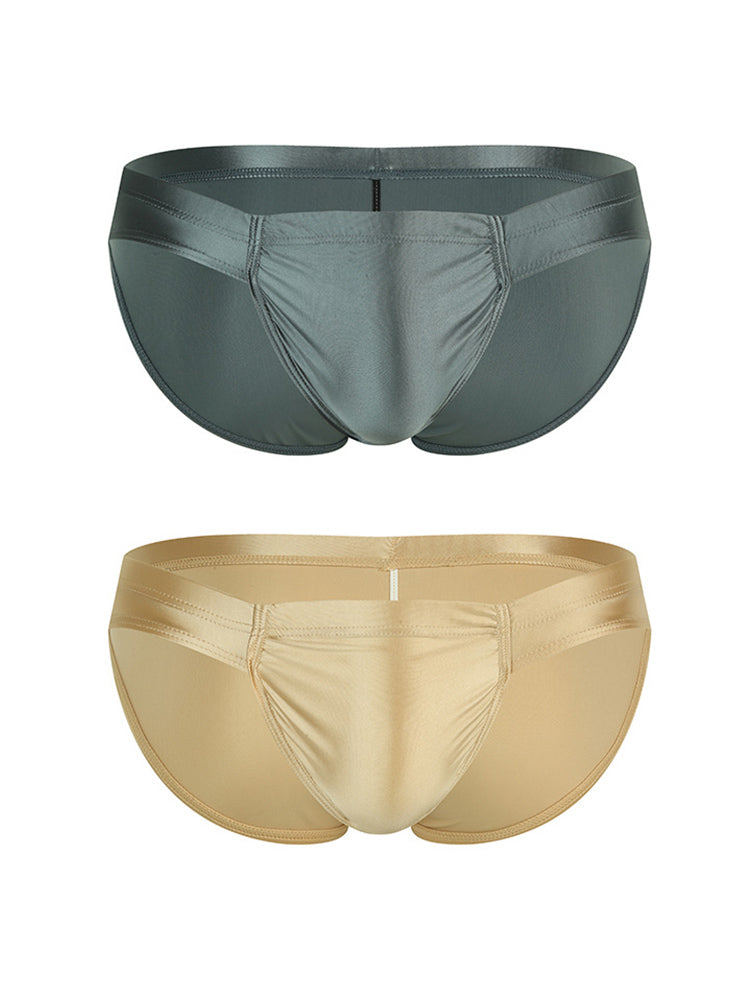 2 Pack Men's Enhancing Pouch Contour-Fit Low-Rise Breathable Briefs | dmunderwear detail image 8